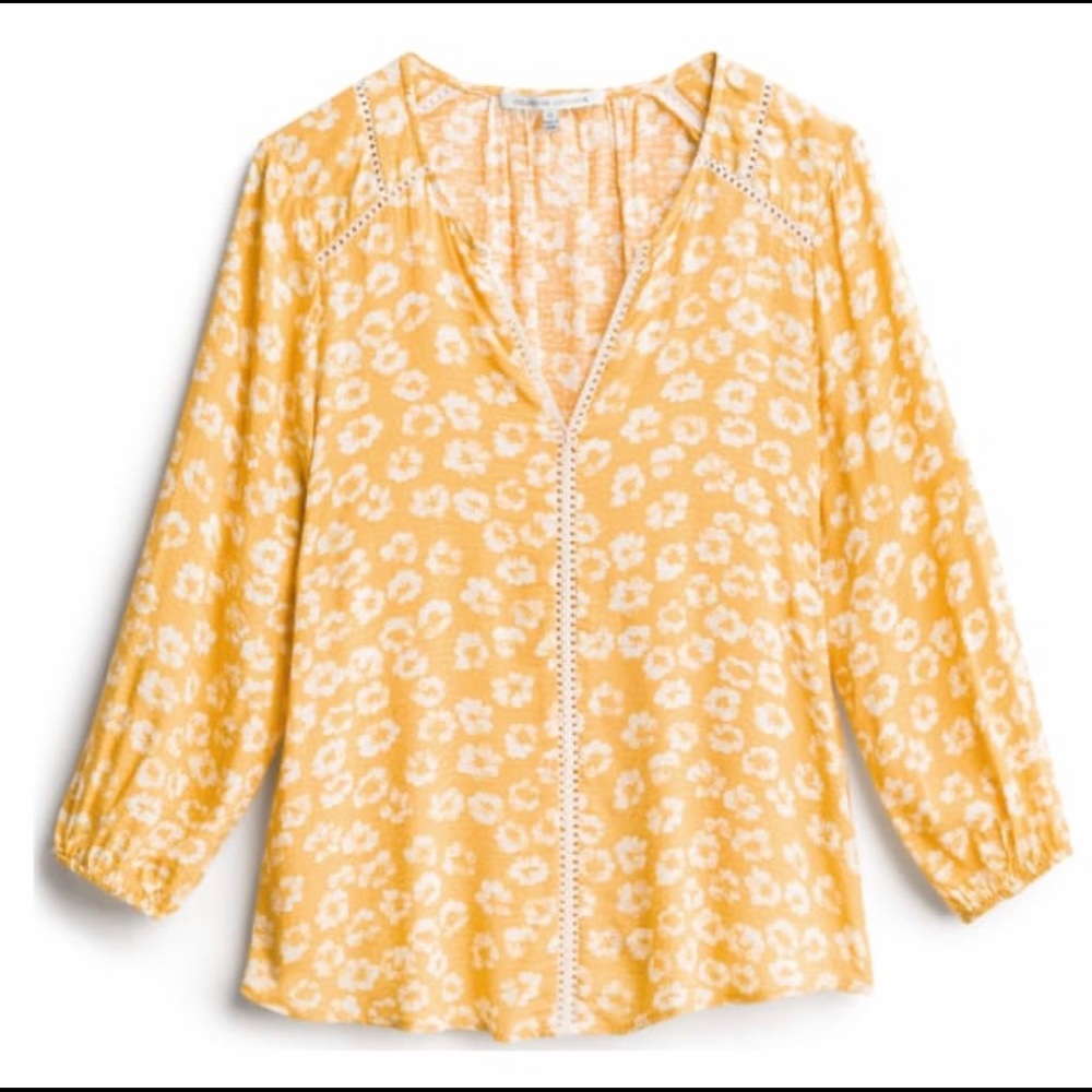 Collective Concepts Yani Lace Detail Textured Top